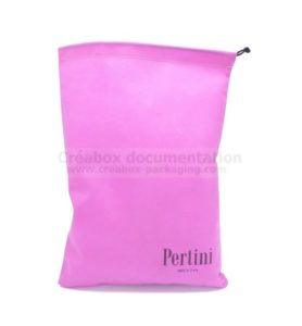 pochon rose pour chaussures - 25x35 cm Pertini