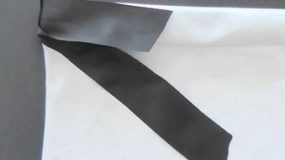 ruban satin pour pochon en tissu